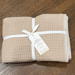 Boll & Branch Waffle Throw Blanket - Tan